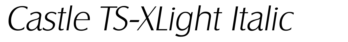 Castle TS-XLight Italic